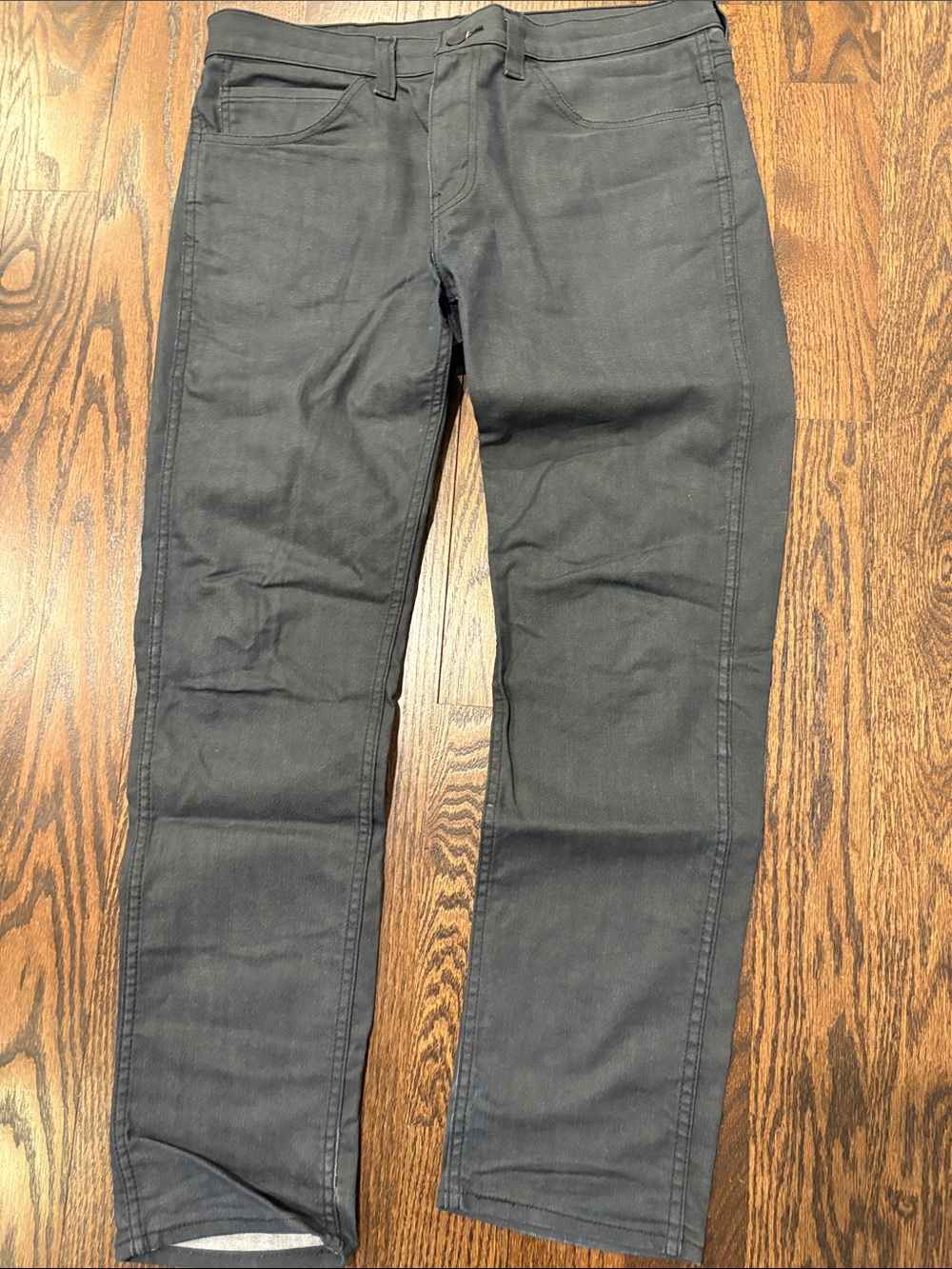 Levi’s 511 Men's Black Coated Slim Jeans - Classic Everyday Tapered Fit Size 34